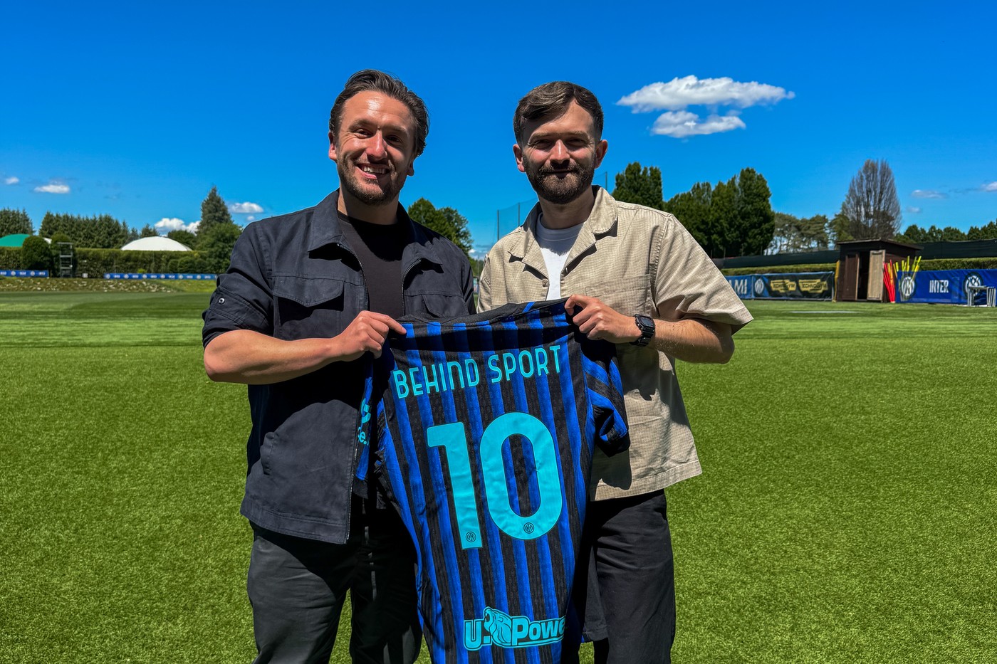 Ryan Deane & Jack Glennon at Inter Milan's training ground